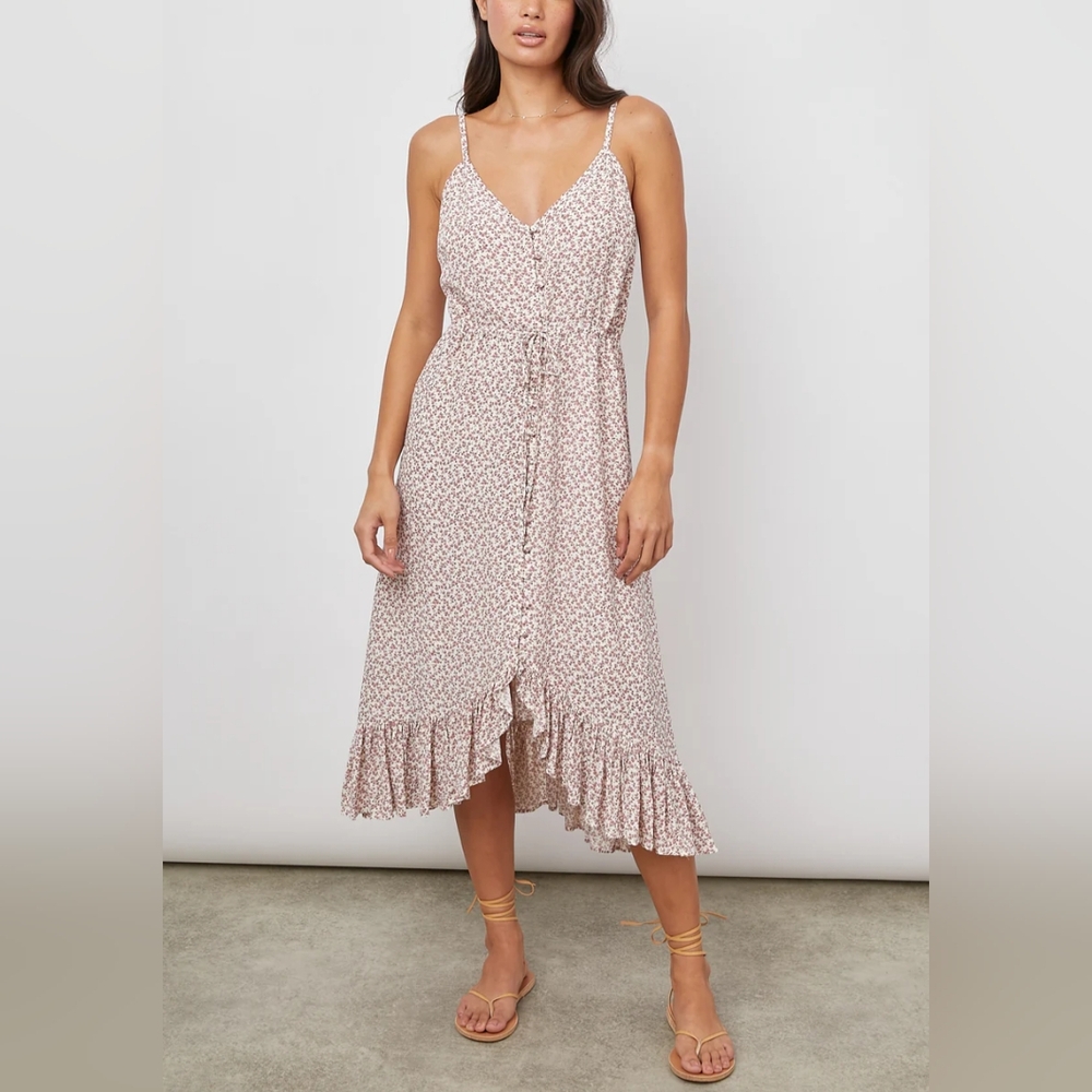 Rails Frida Garden Party Ditsy Floral Slip Dress Size S Pink Babydoll